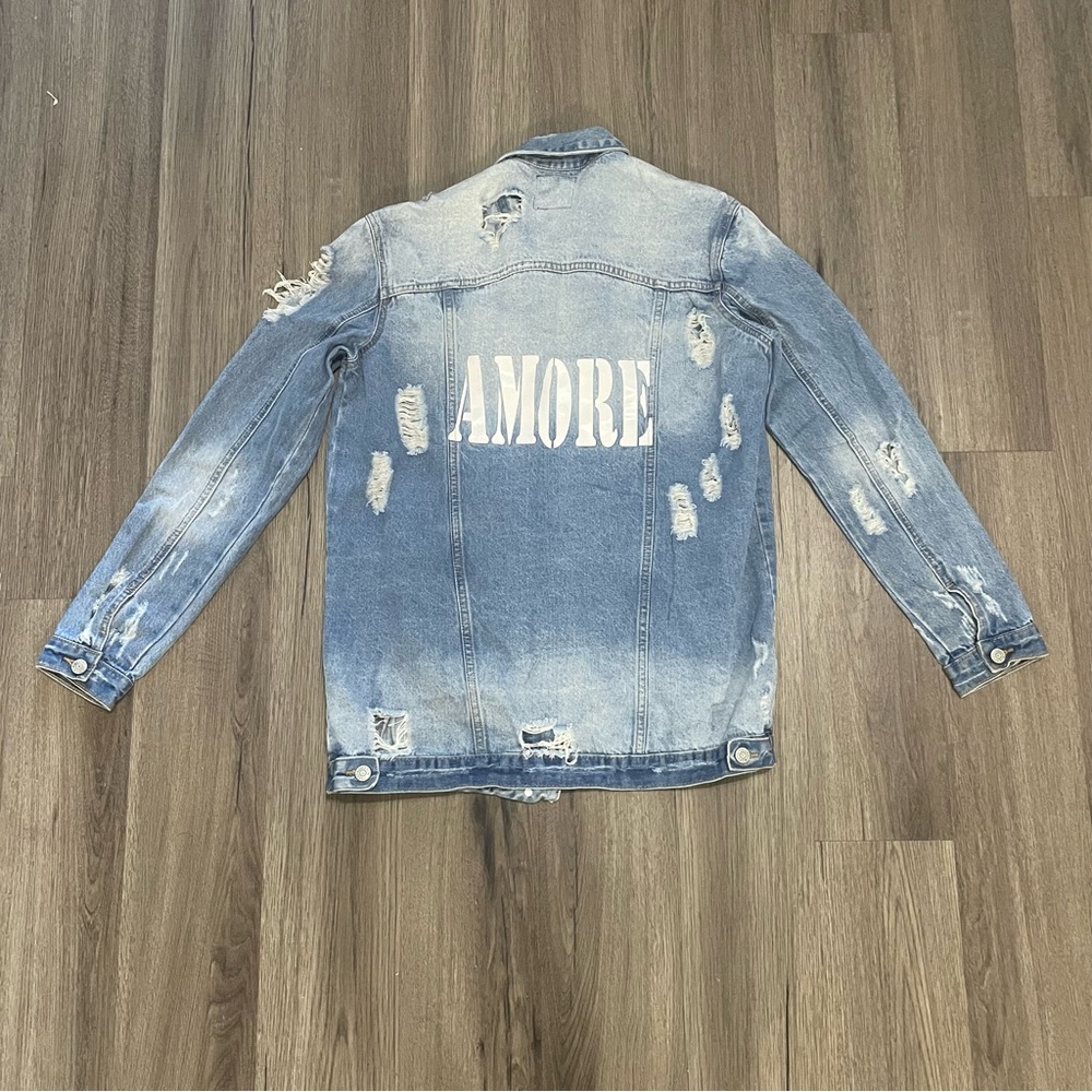 Distressed Denim Jacket - Picture 2 of 2